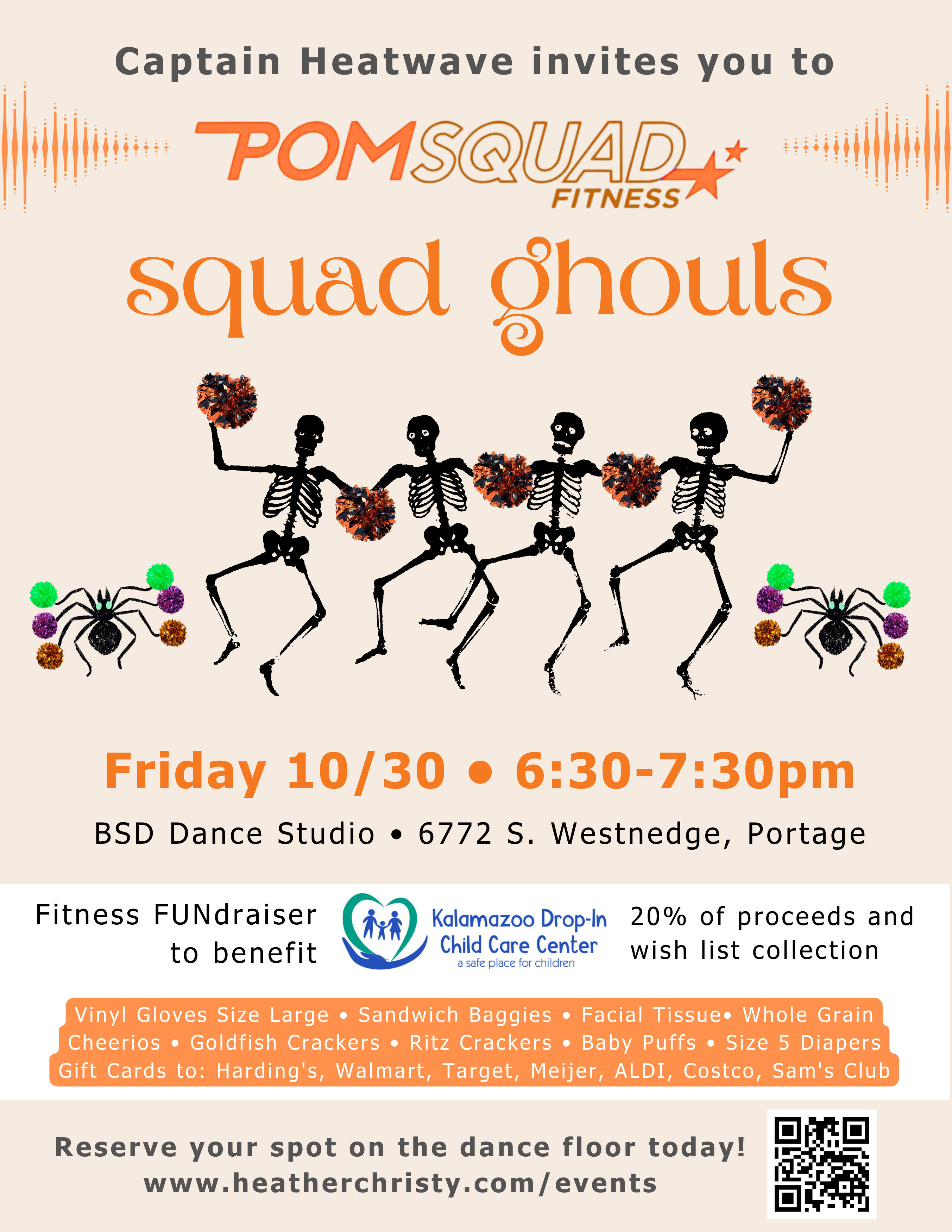 Squad Ghouls event flyer